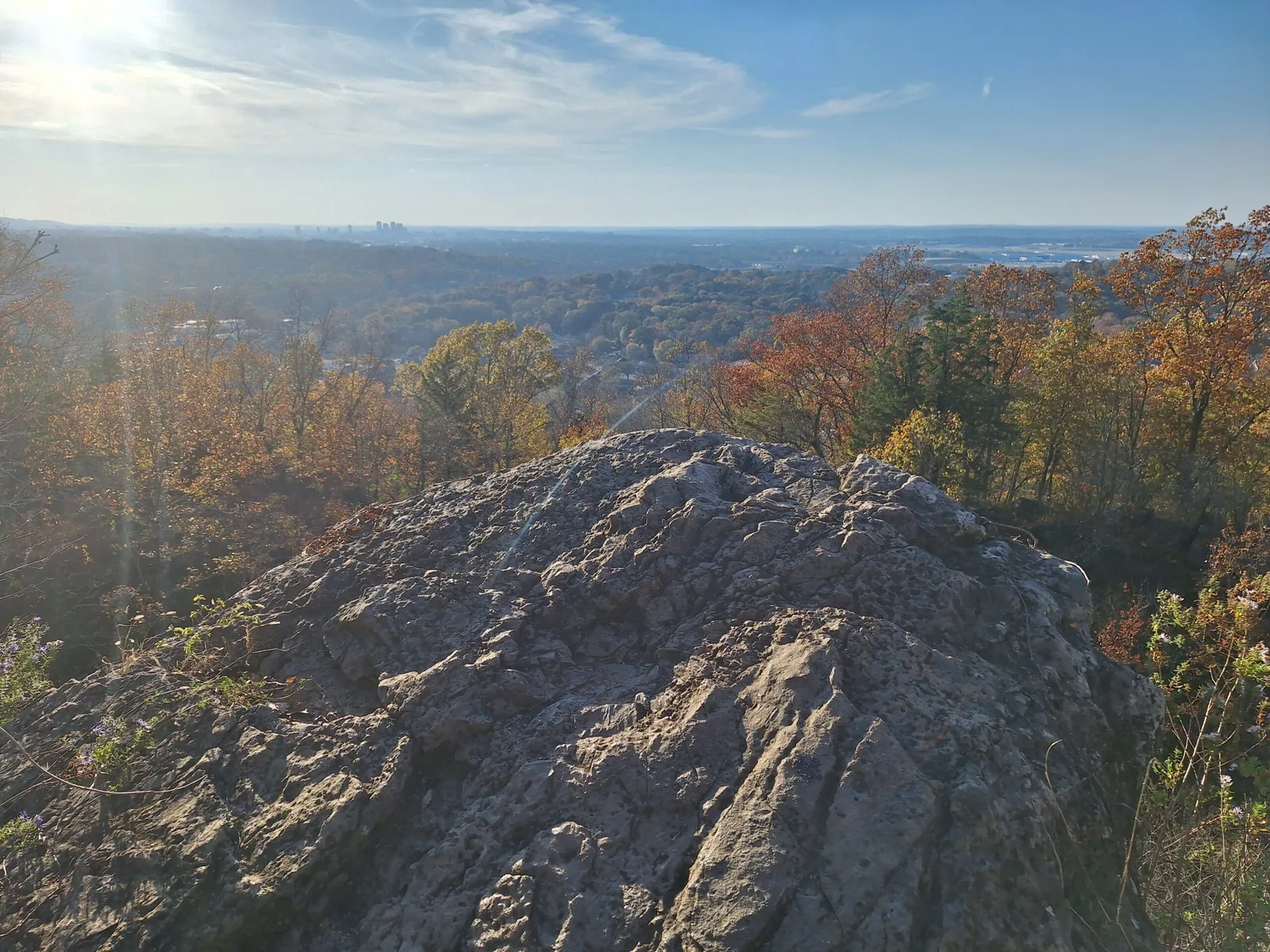 A scenic overlook above Birmingham, Alabama