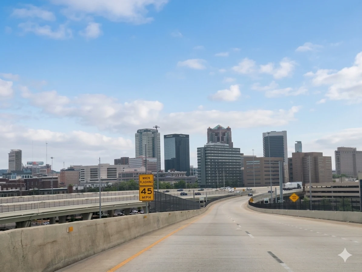 The Birmingham, Alabama skyline