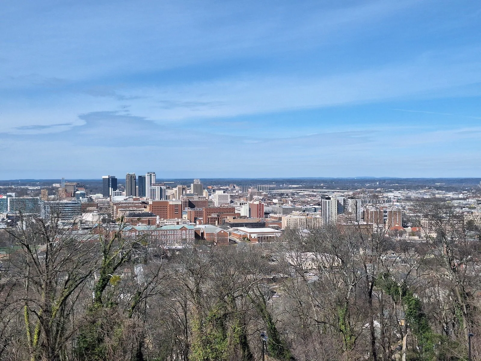 Downtown Birmingham, Alabama skyline viewed from Vulcan Park